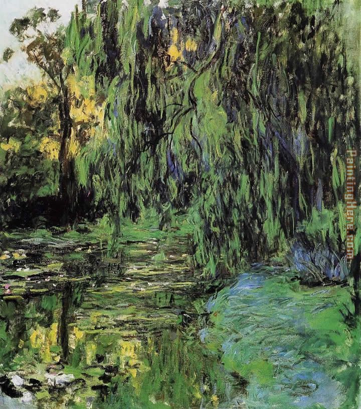 Weeping Willow and Water-Lily Pond 2 painting - Claude Monet Weeping Willow and Water-Lily Pond 2 art painting
